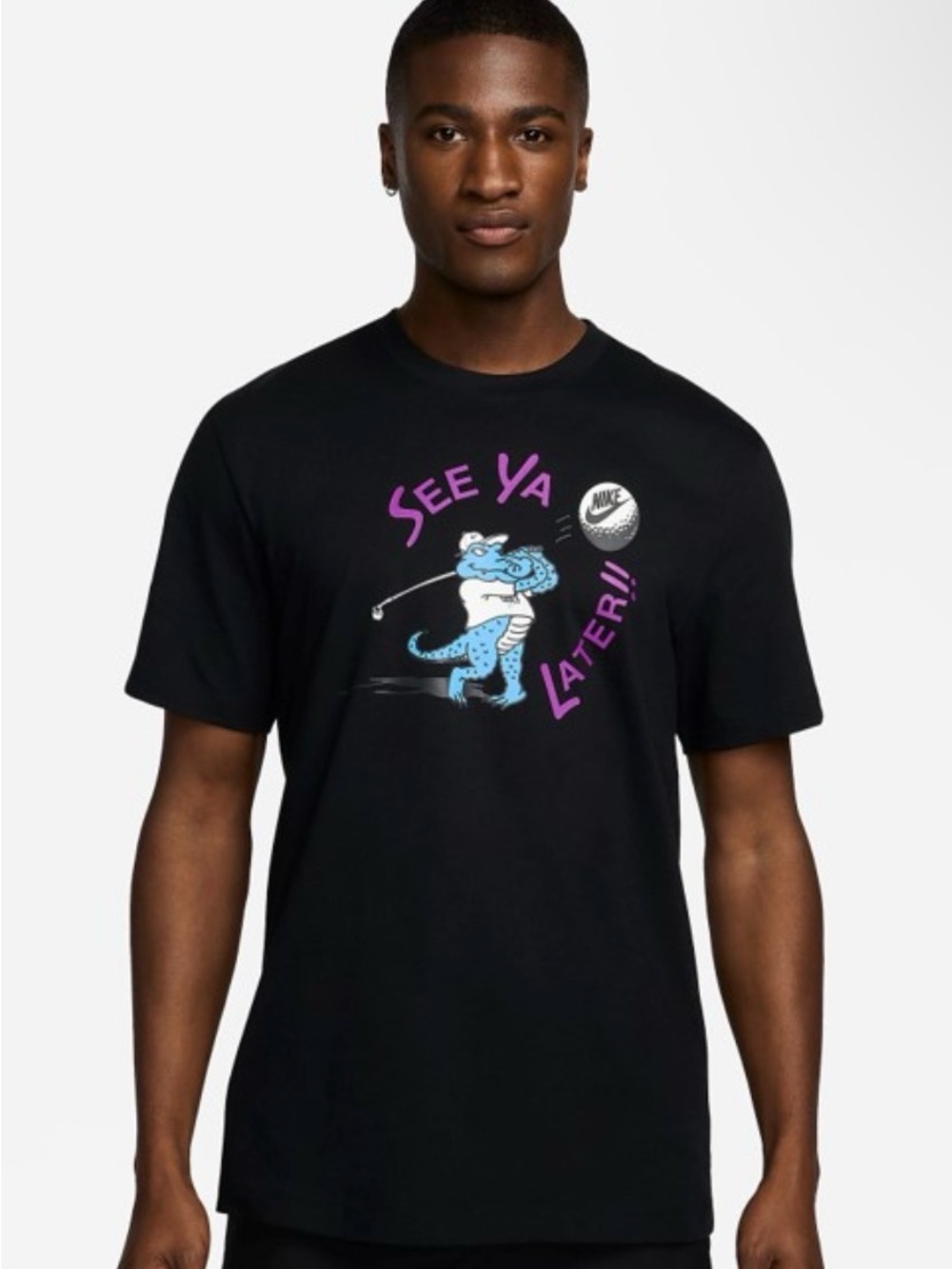 Nike Black Graphic 'See Ya Later' Tee
